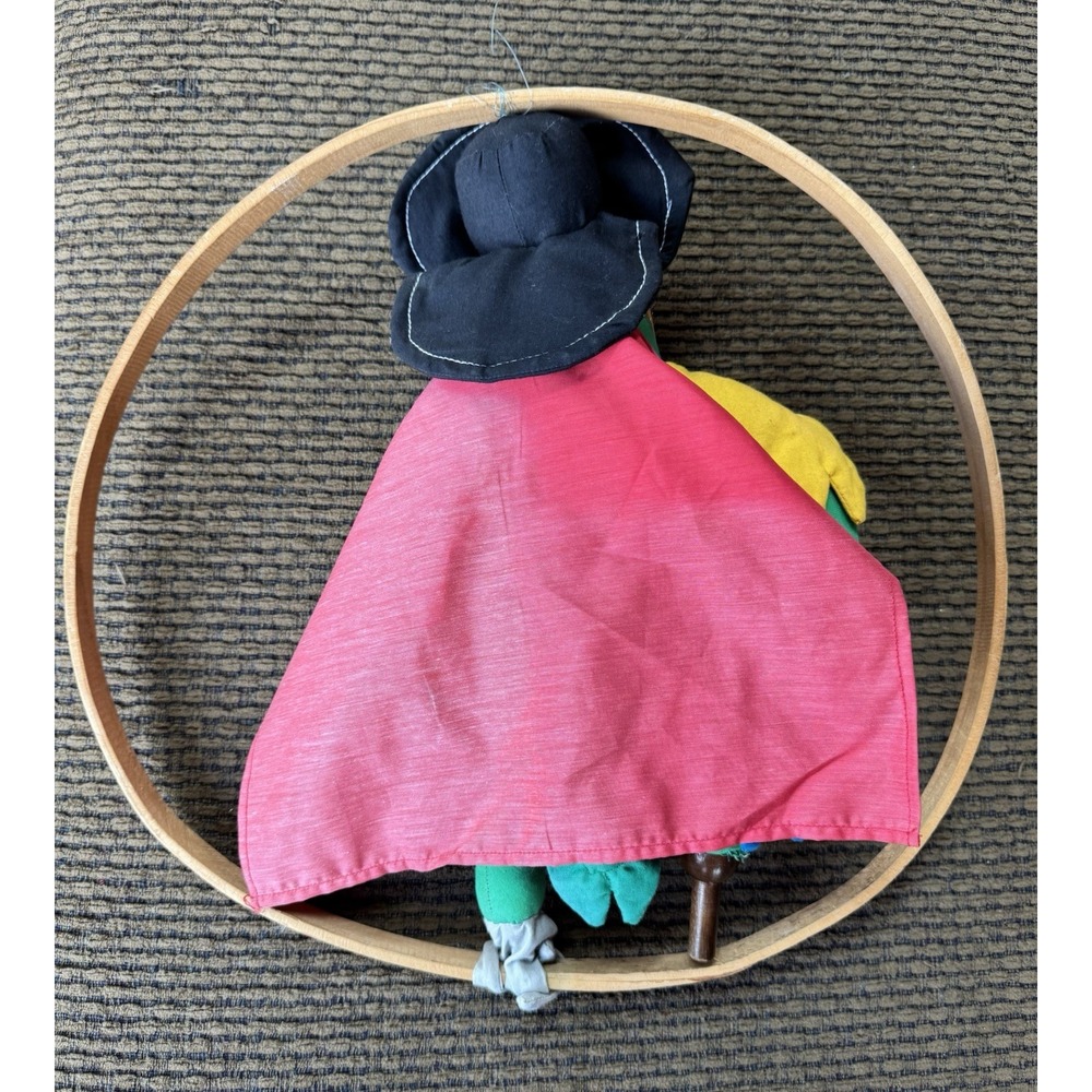 15" Hanging Parrot Plush Toy Stuffed Animal - Pirate - Picture 6 of 9